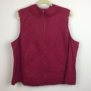 Eileen Fisher Woman - Hooded Zip Up Vest